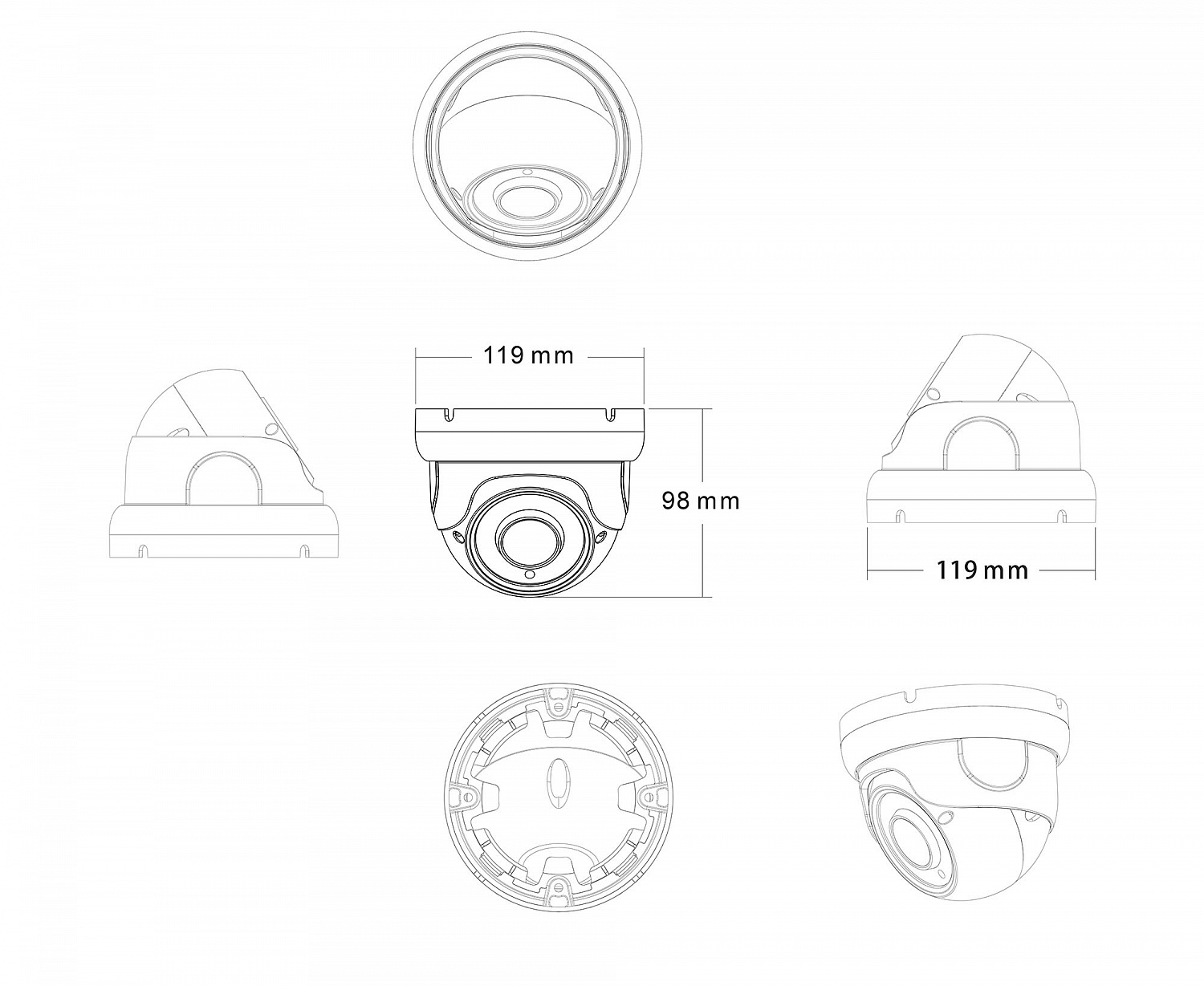 Купольная IP-камера BSI-D044