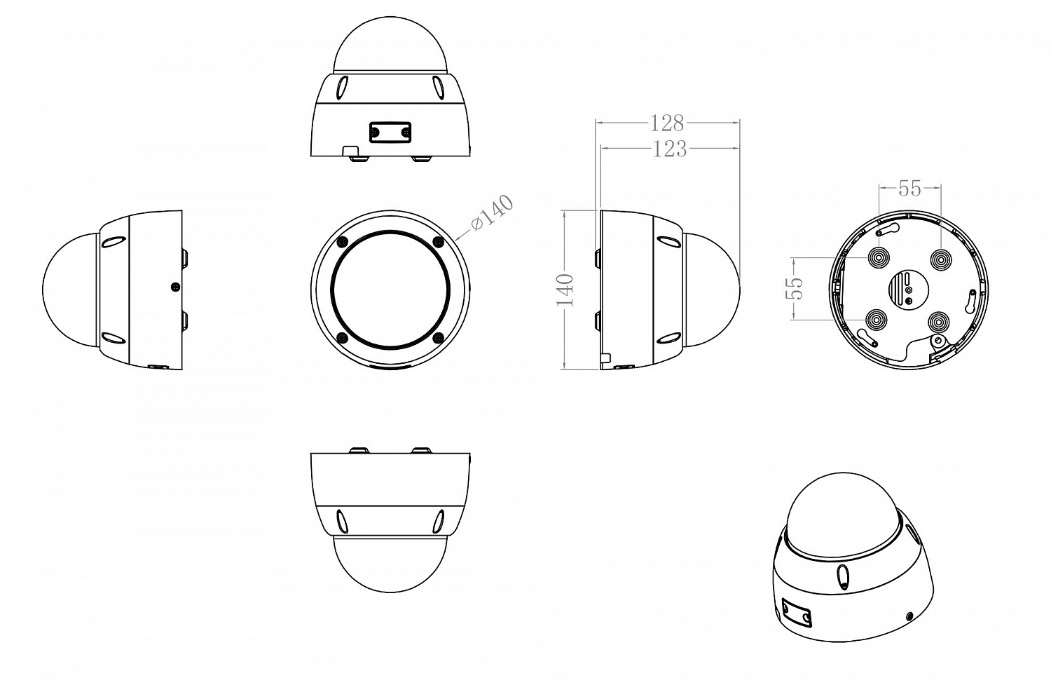 Купольная IP-камера BSI-D144