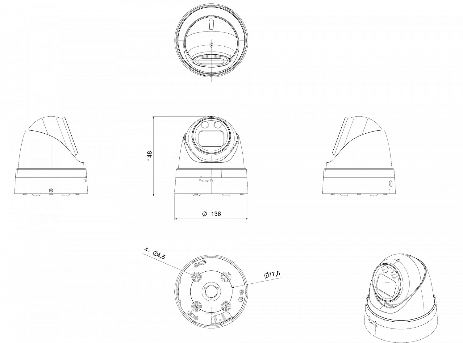 Купольная IP-камера BSI-D146